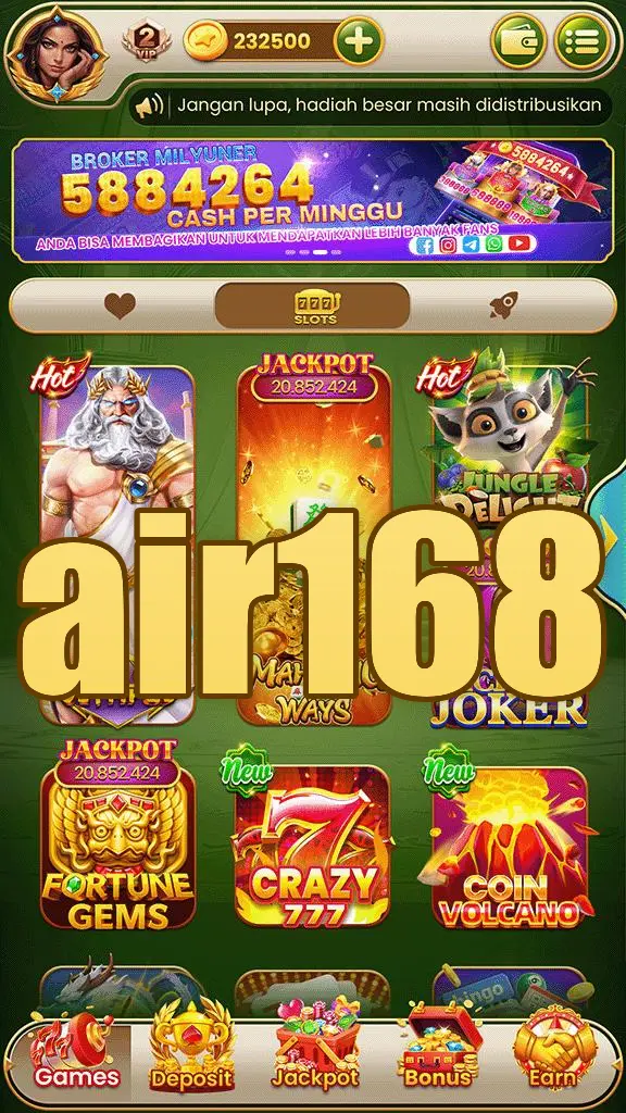 air168 Masuk